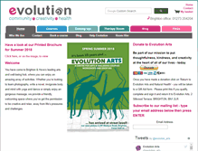Tablet Screenshot of evolutionarts.org.uk